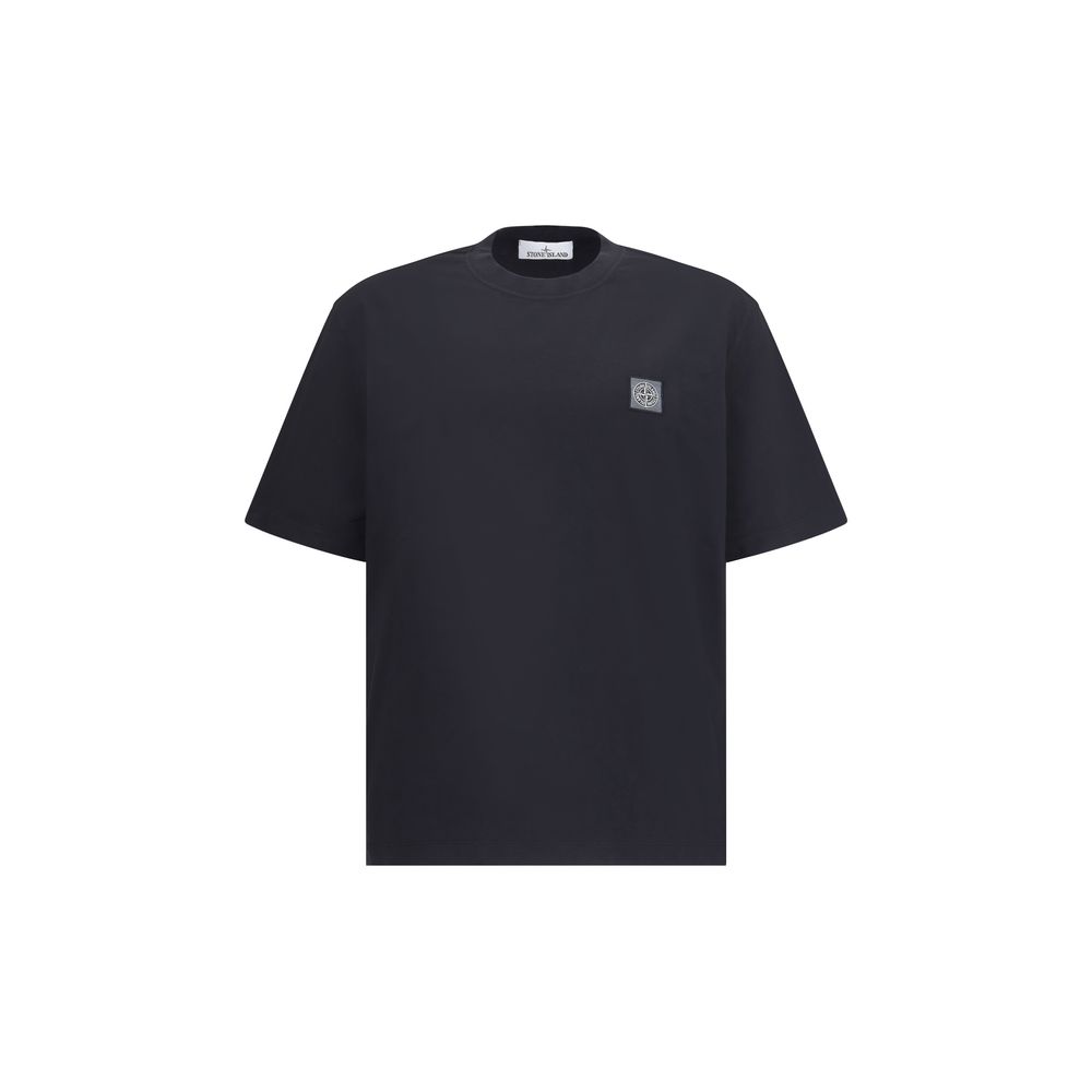 Stone Island T-Shirt mit Logoaufnäher