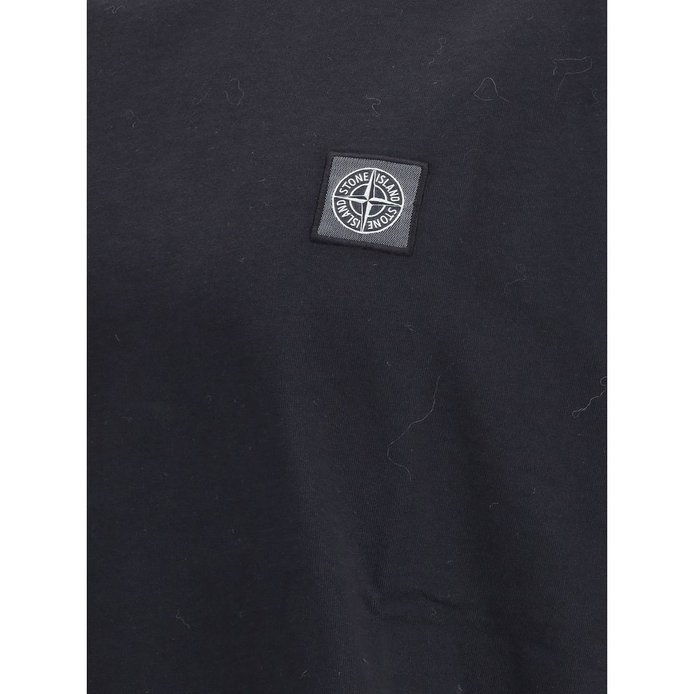 Stone Island T-Shirt mit Logoaufnäher