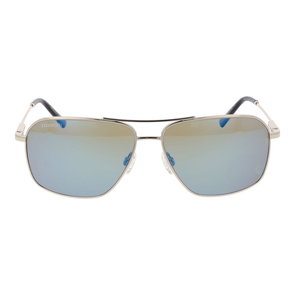 Serengeti Silberne Männer-Sonnenbrille
