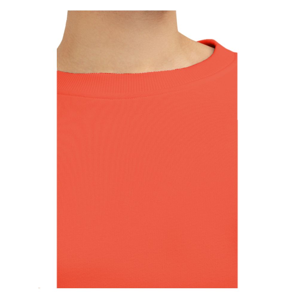 Balmain Orangefarbener Baumwollpullover