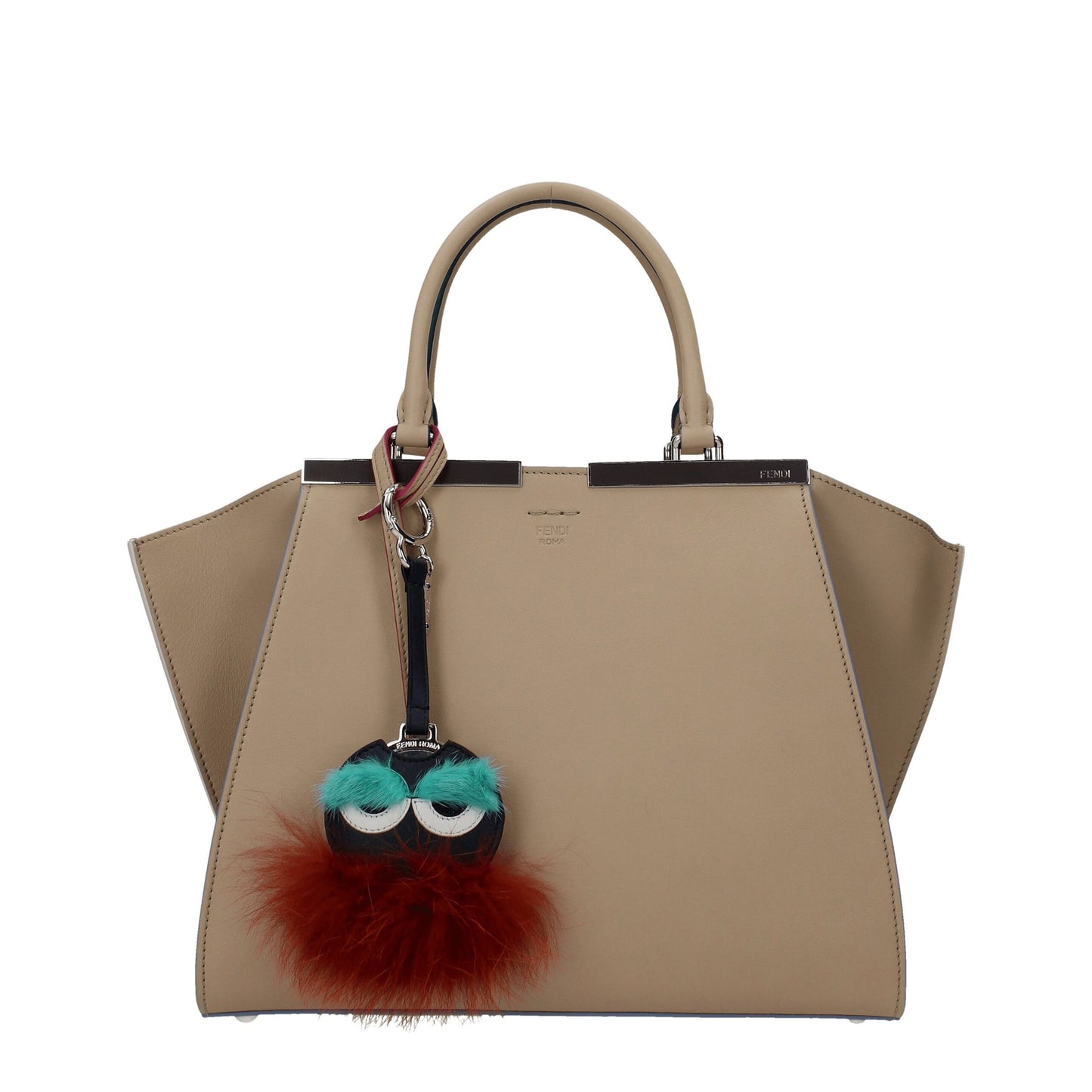 Fendi Multicolor Pelz Schlüsselanhänger