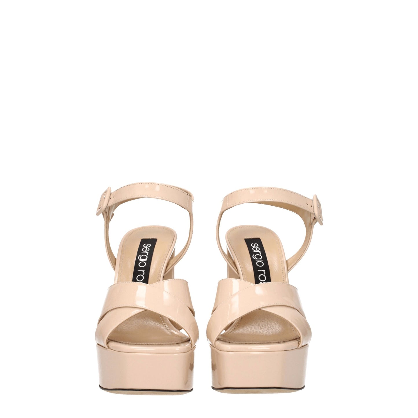 Sergio Rossi Rosa Leder-Plateaus