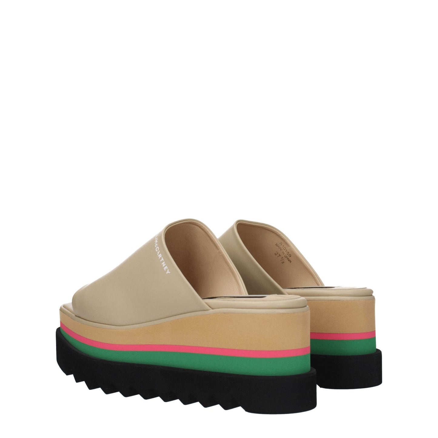 Stella McCartney Beige Leder Pantoffeln Sandalen