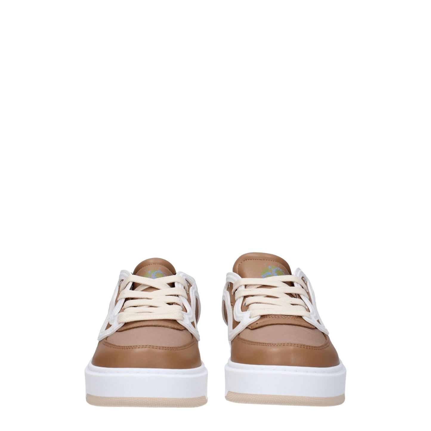 Stella McCartney Braune klobige Turnschuhe aus Stoff