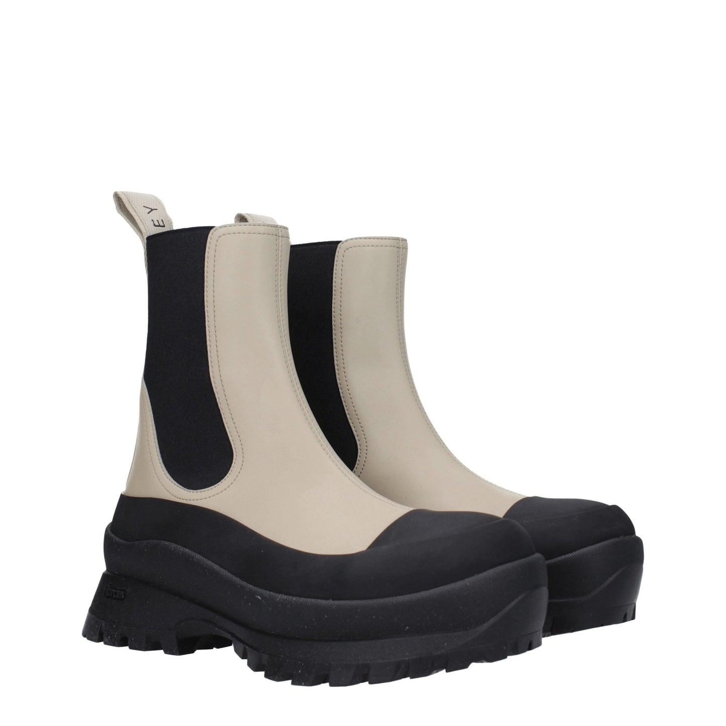 Stella McCartney Schwarze Lederstiefeletten