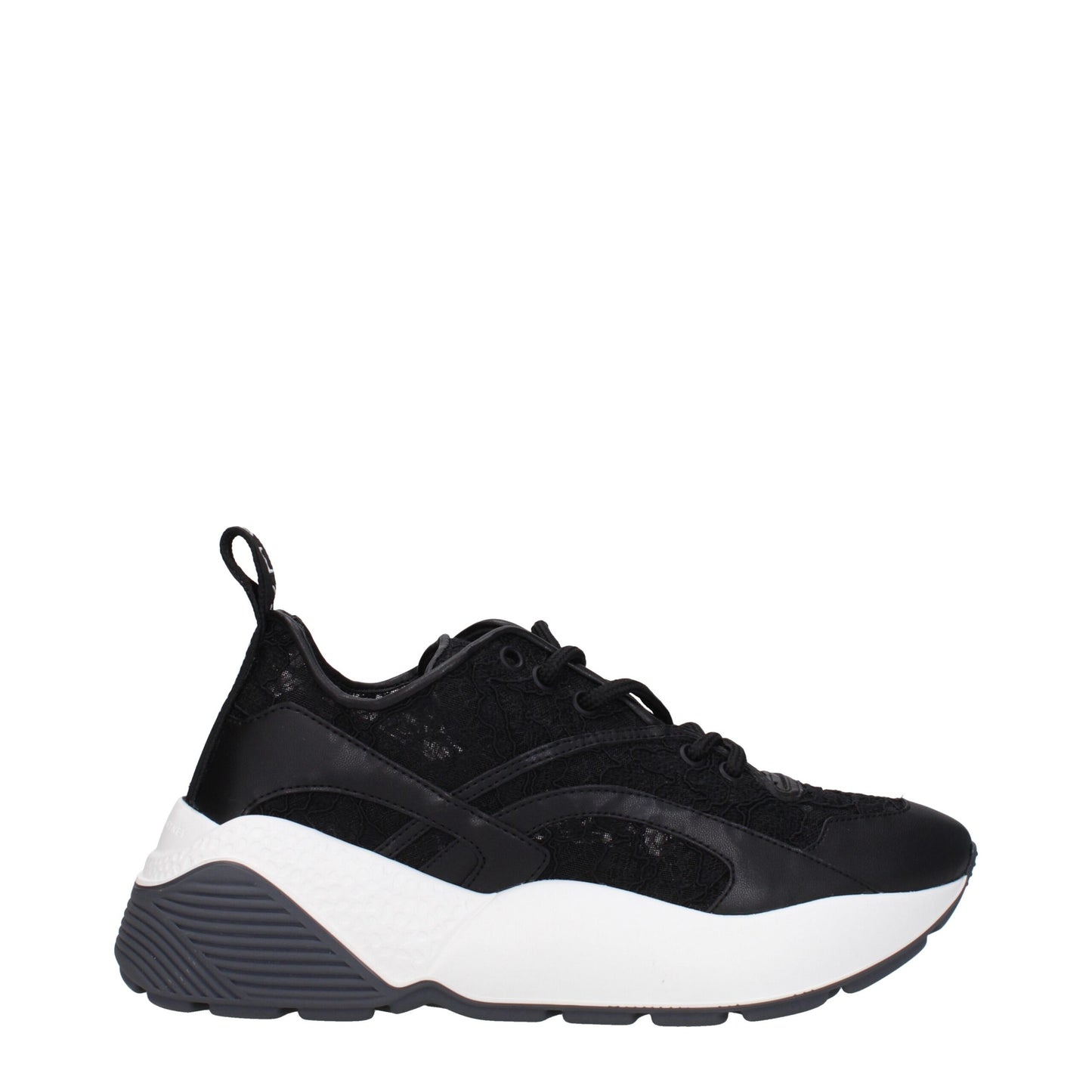 Stella McCartney Schwarzer Stoff Chunky Sneakers