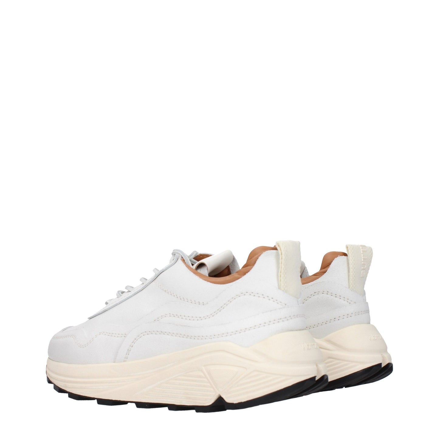 Buttero Chunky Sneakers aus weißem Leder