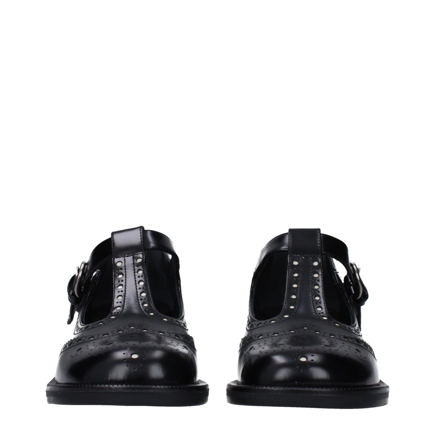 Miu Miu Schwarze Leder Slipper