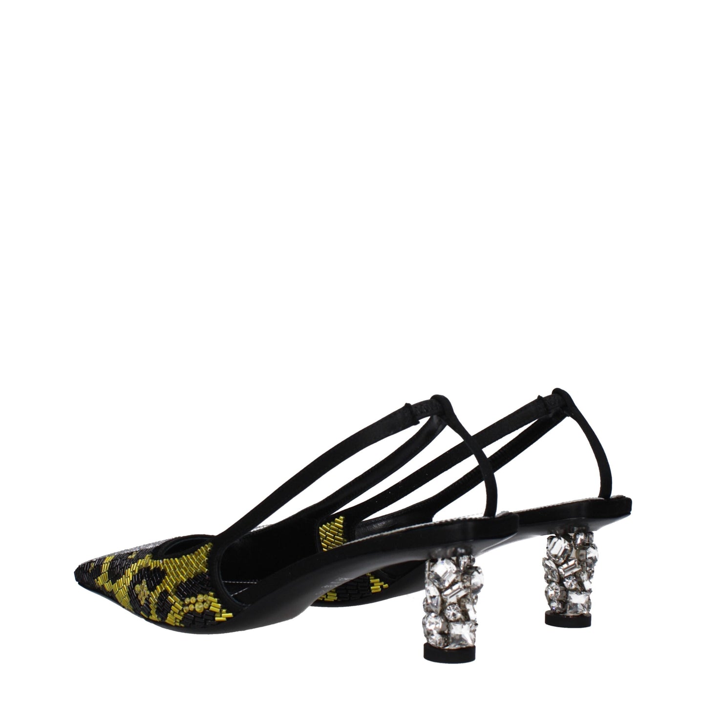 Tom Ford Gelbe Satin Stiletto Heels Sandalen