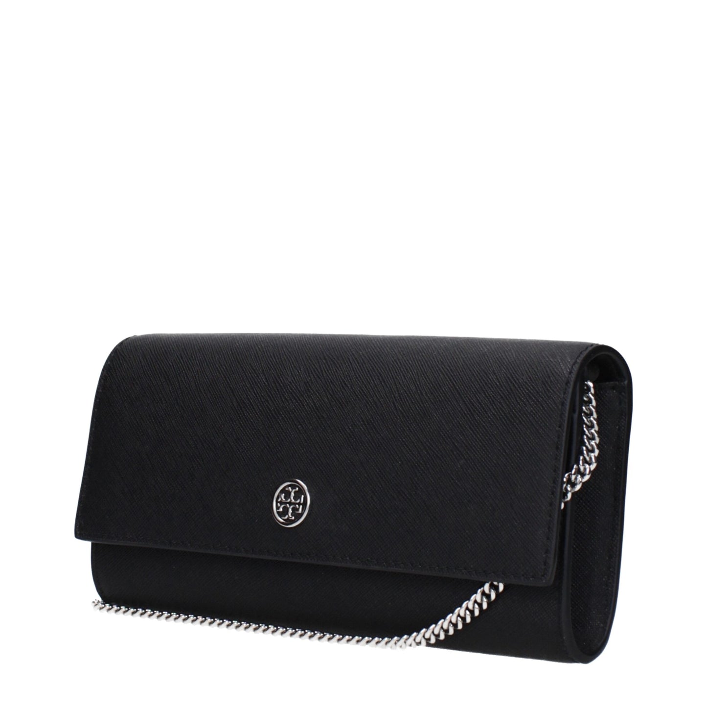Tory Burch Schwarze Leder Clutch Bags