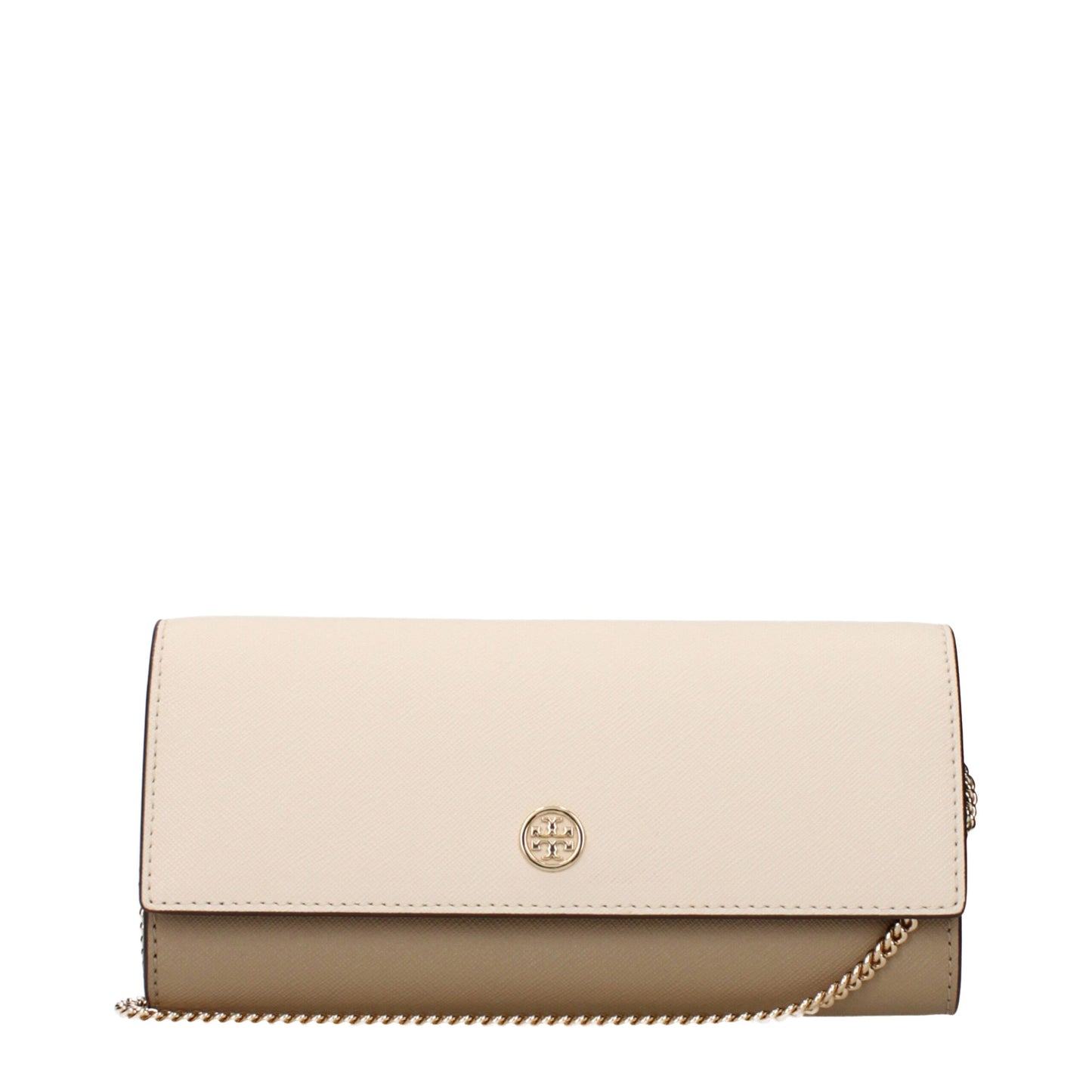 Tory Burch Beige Leder Clutch-Taschen