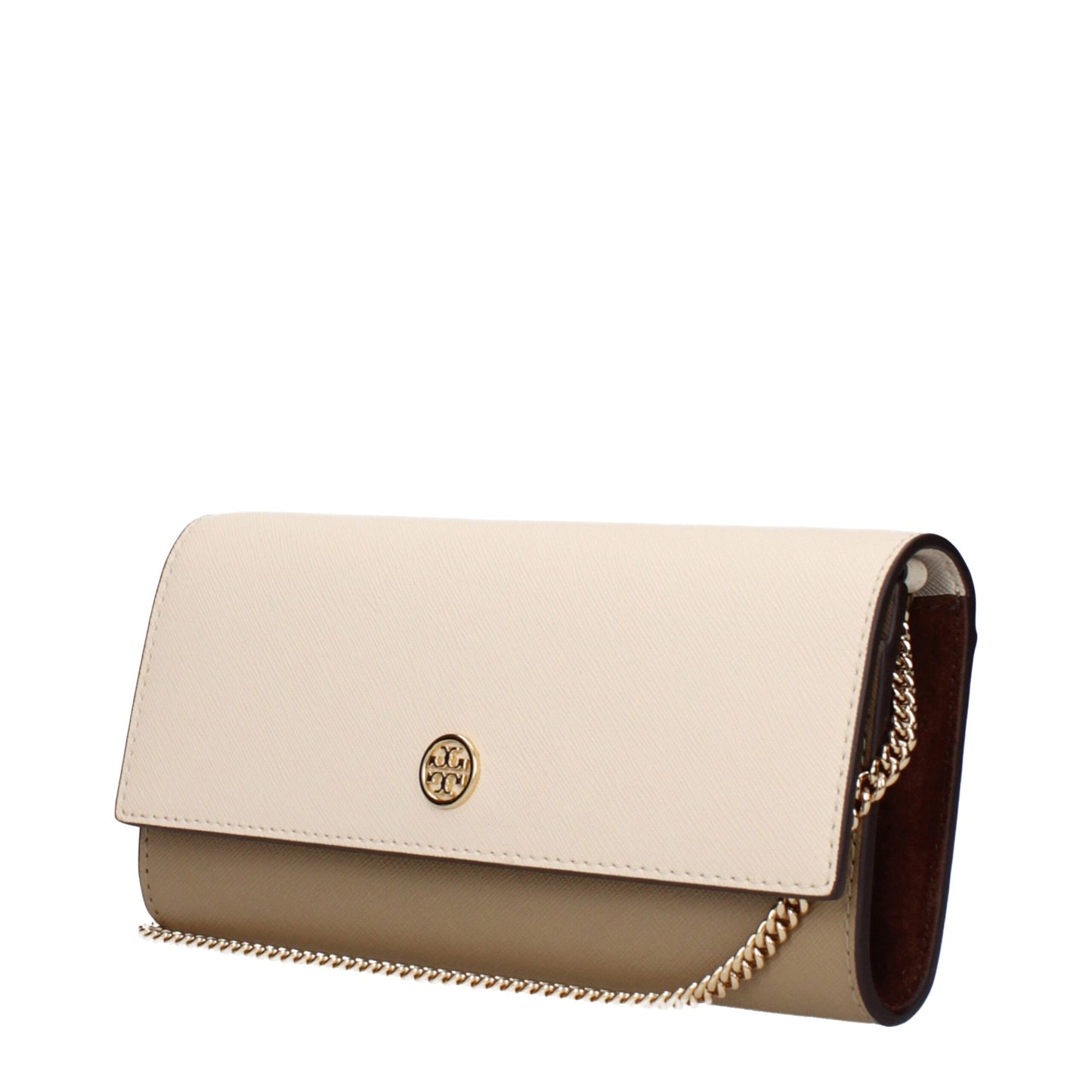 Tory Burch Beige Leder Clutch-Taschen