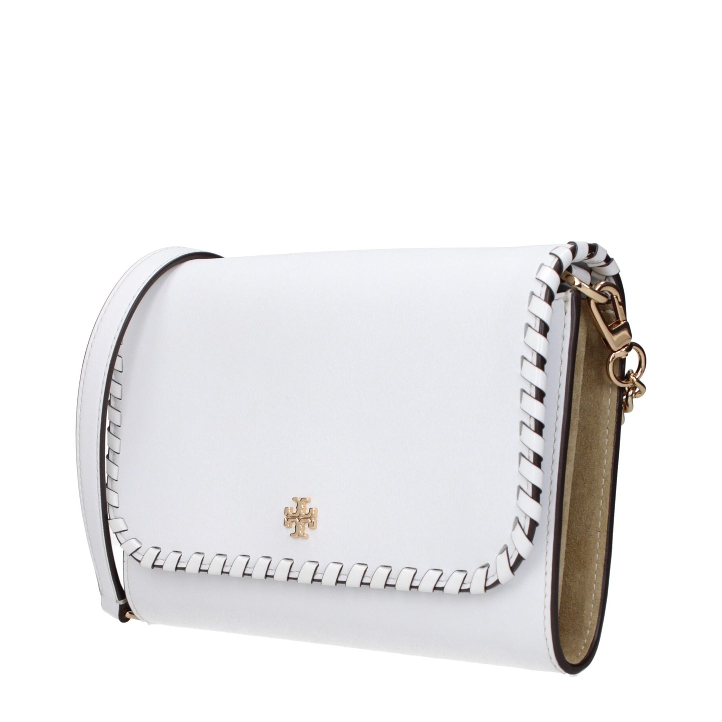 Tory Burch Weiße Leder Clutch Bags