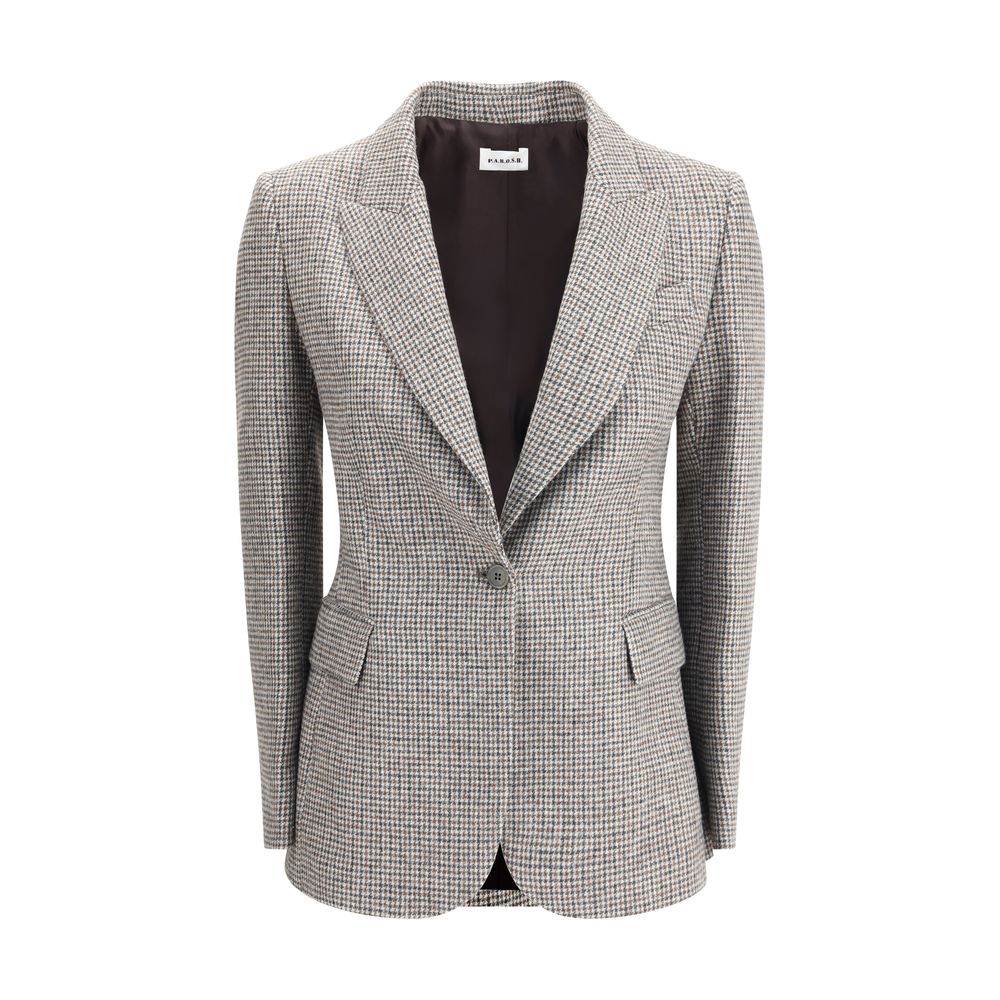 P.A.R.O.S.H. Jacke mit Hahnentrittmuster