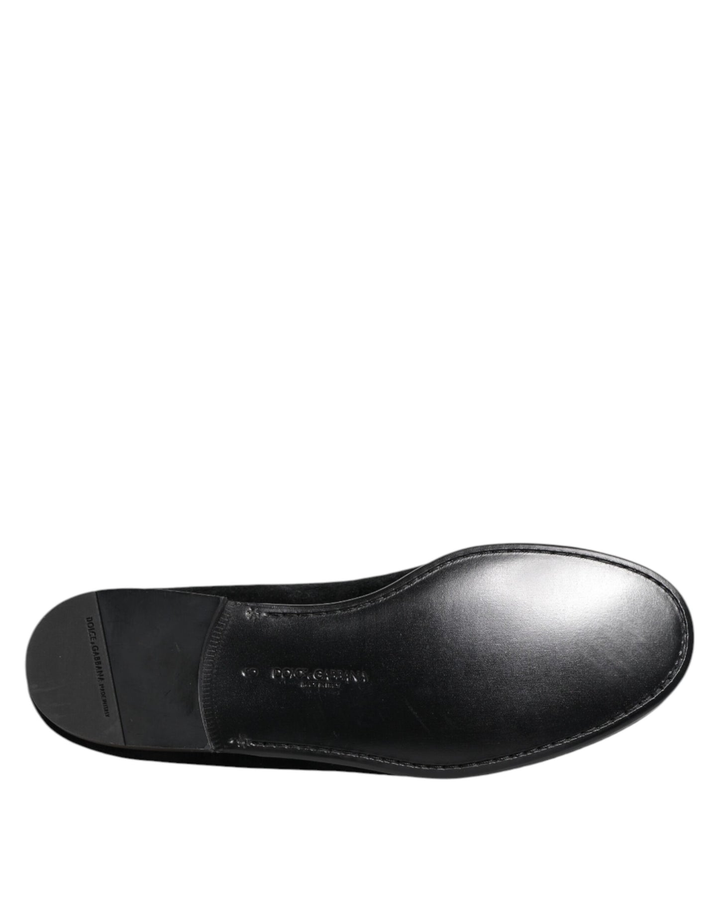 Dolce & Gabbana Schwarz Jacquard Loafers Formal Männer Kleid Schuhe