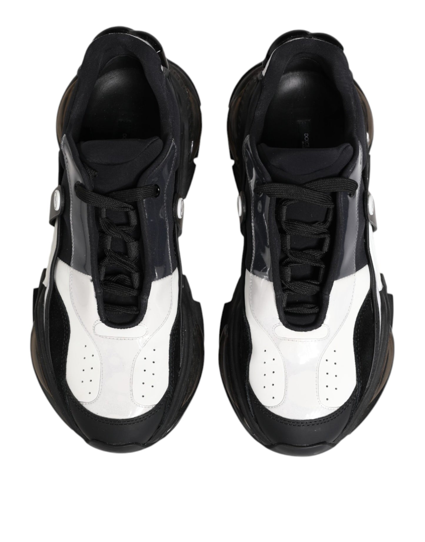 Dolce & Gabbana Weiß Schwarz Logo Airmaster Turnschuhe Schuhe