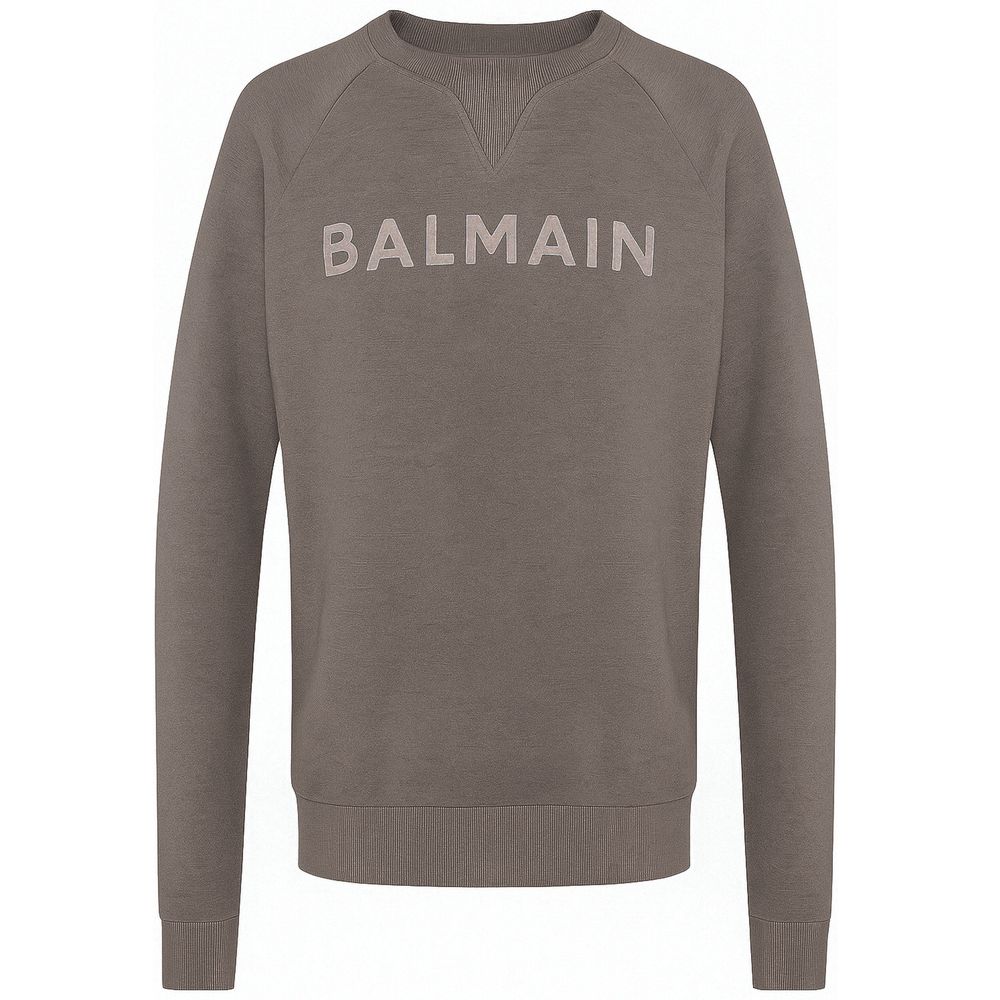 Balmain Grauer Baumwollpullover