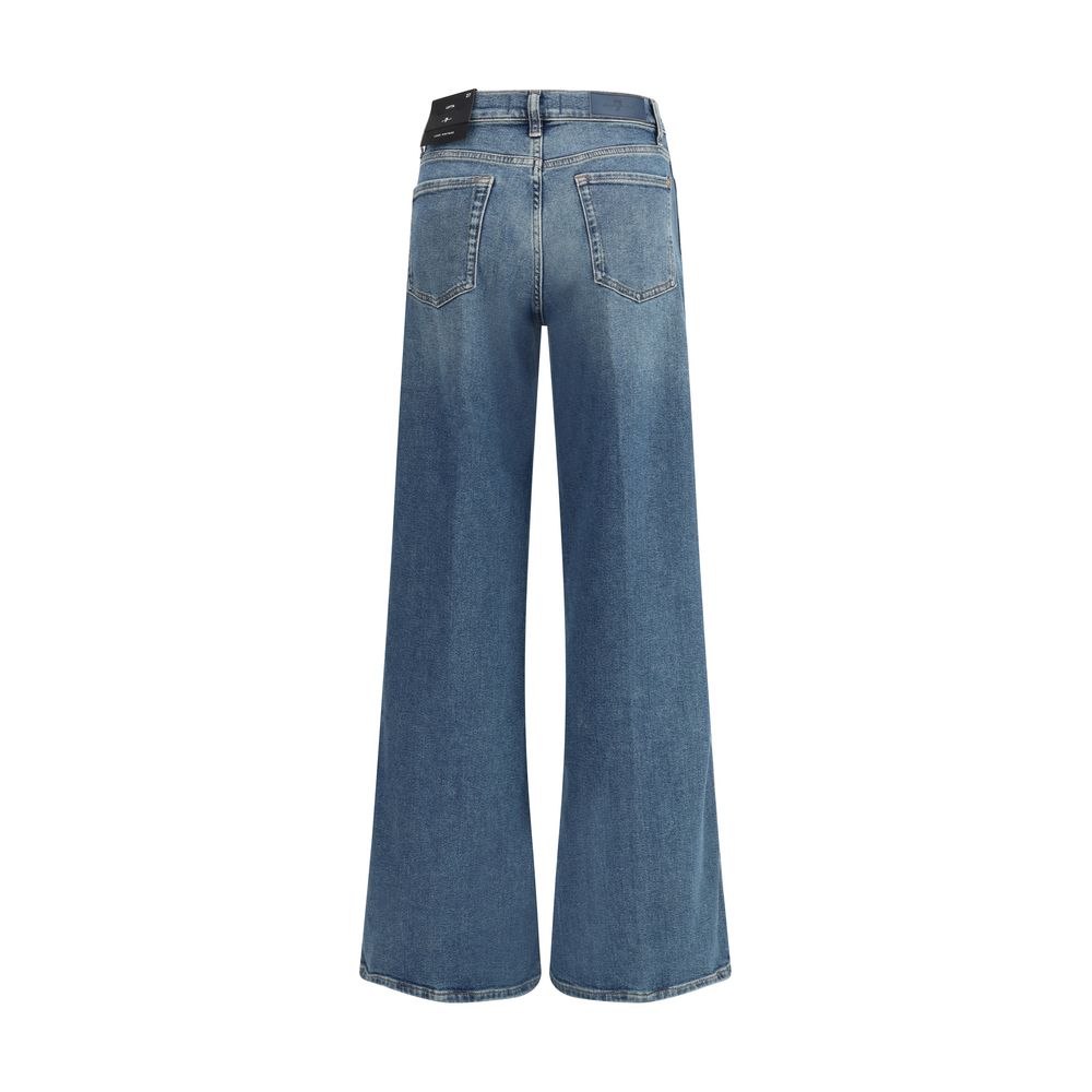 7FOR Lotta Luxe Jeans mit weitem Bein