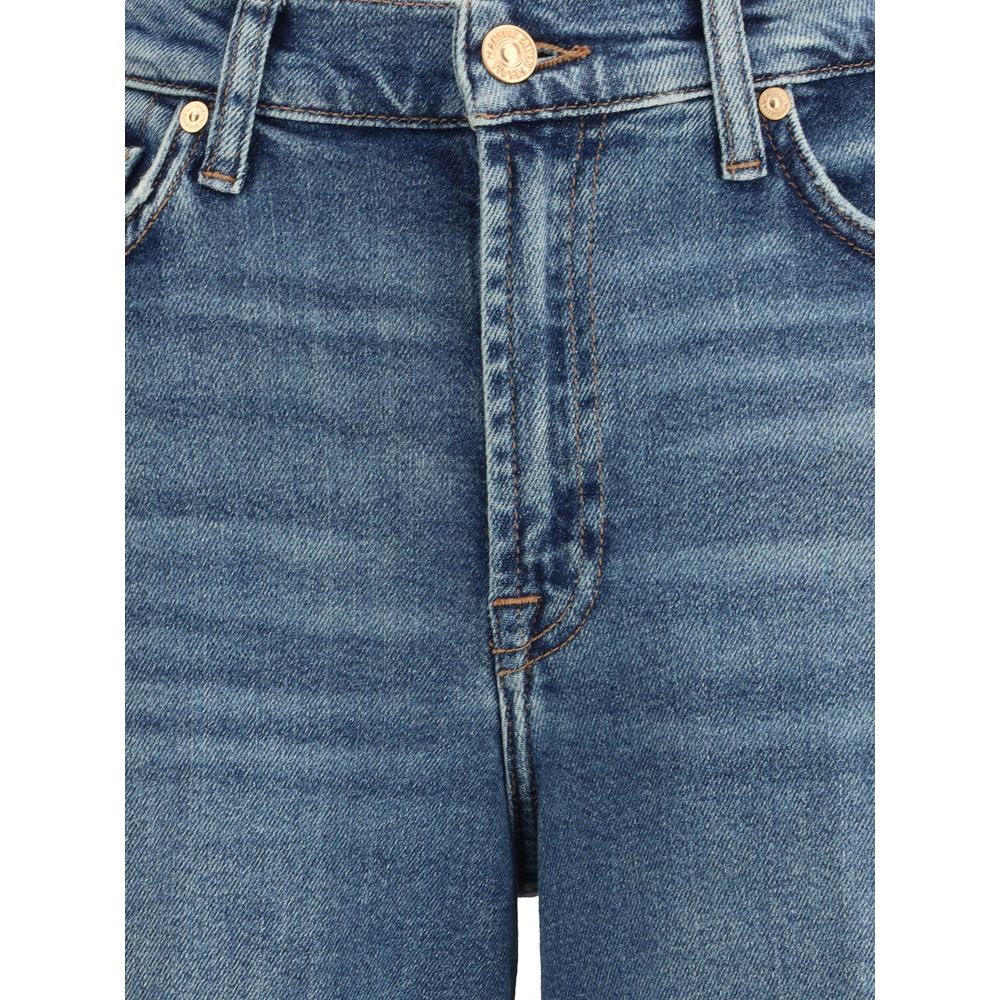 7FOR Lotta Luxe Jeans mit weitem Bein