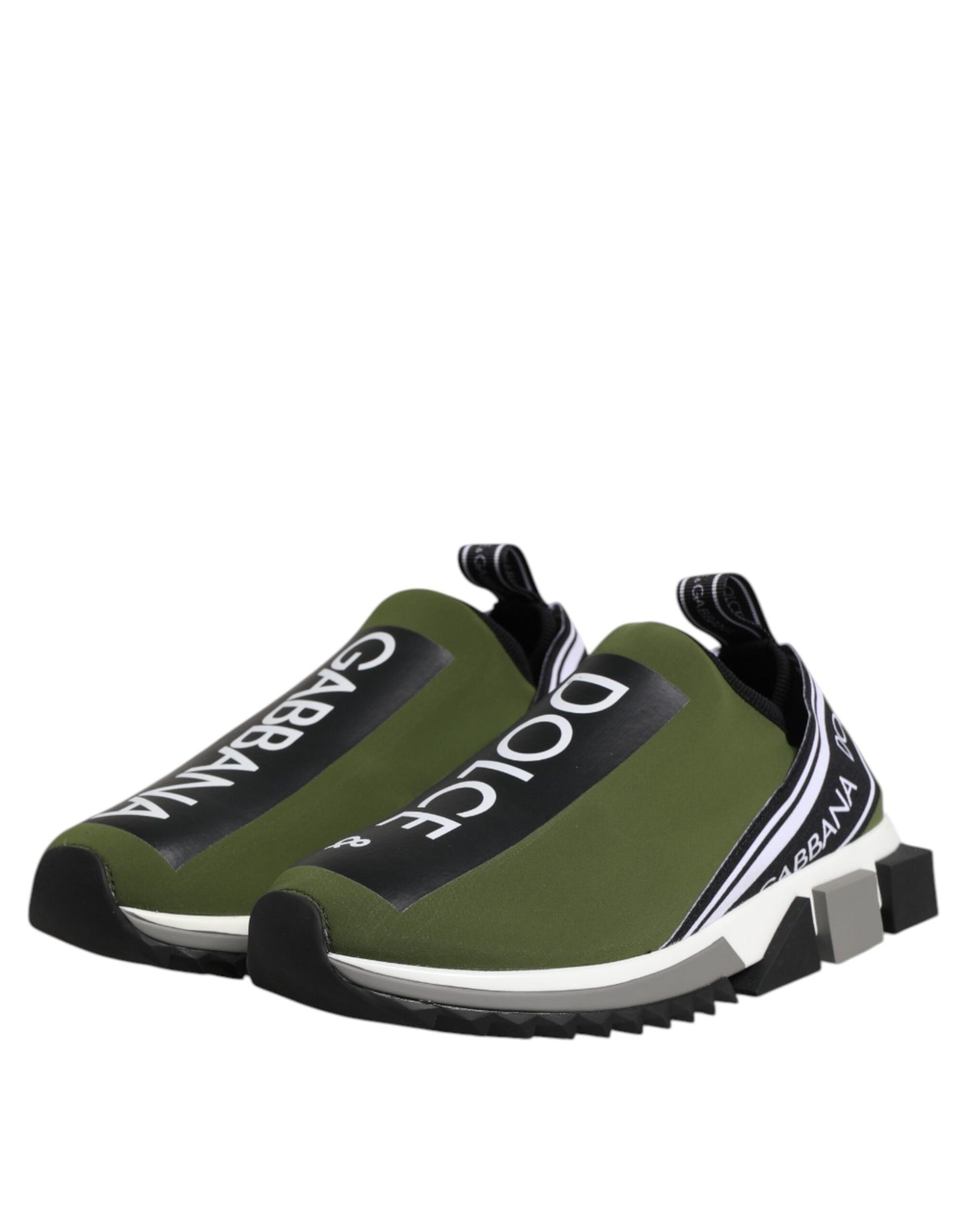 Dolce & Gabbana Grün Logo Low Top Sorrento Männer Turnschuhe Schuhe