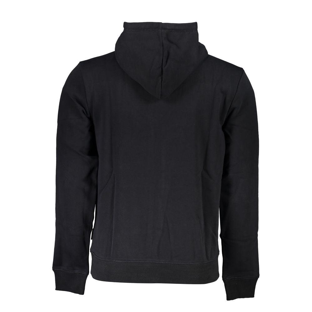Napapijri Schwarzer Baumwollpullover mit Kapuze für Männer