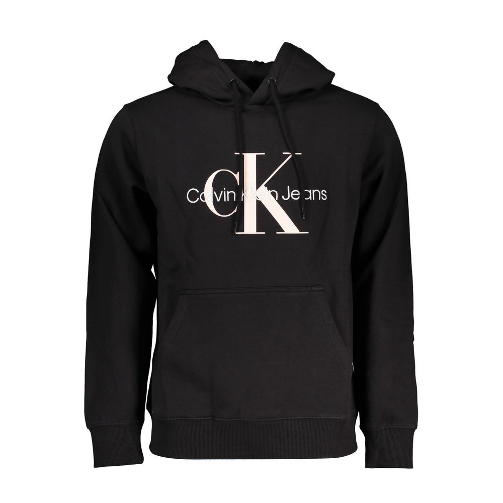 Calvin Klein Schwarzer Baumwollpullover für Männer