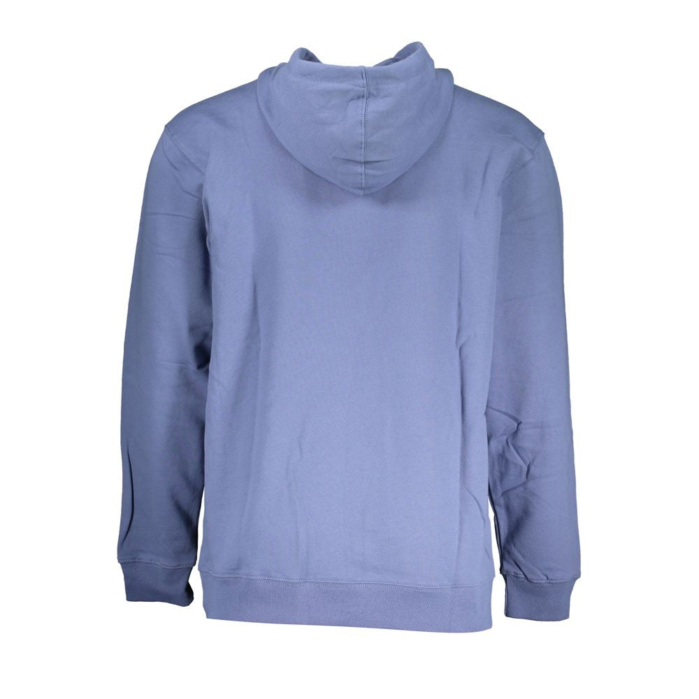 Vans Blauer Baumwollpullover für Männer mit Kapuze und zentraler Tasche