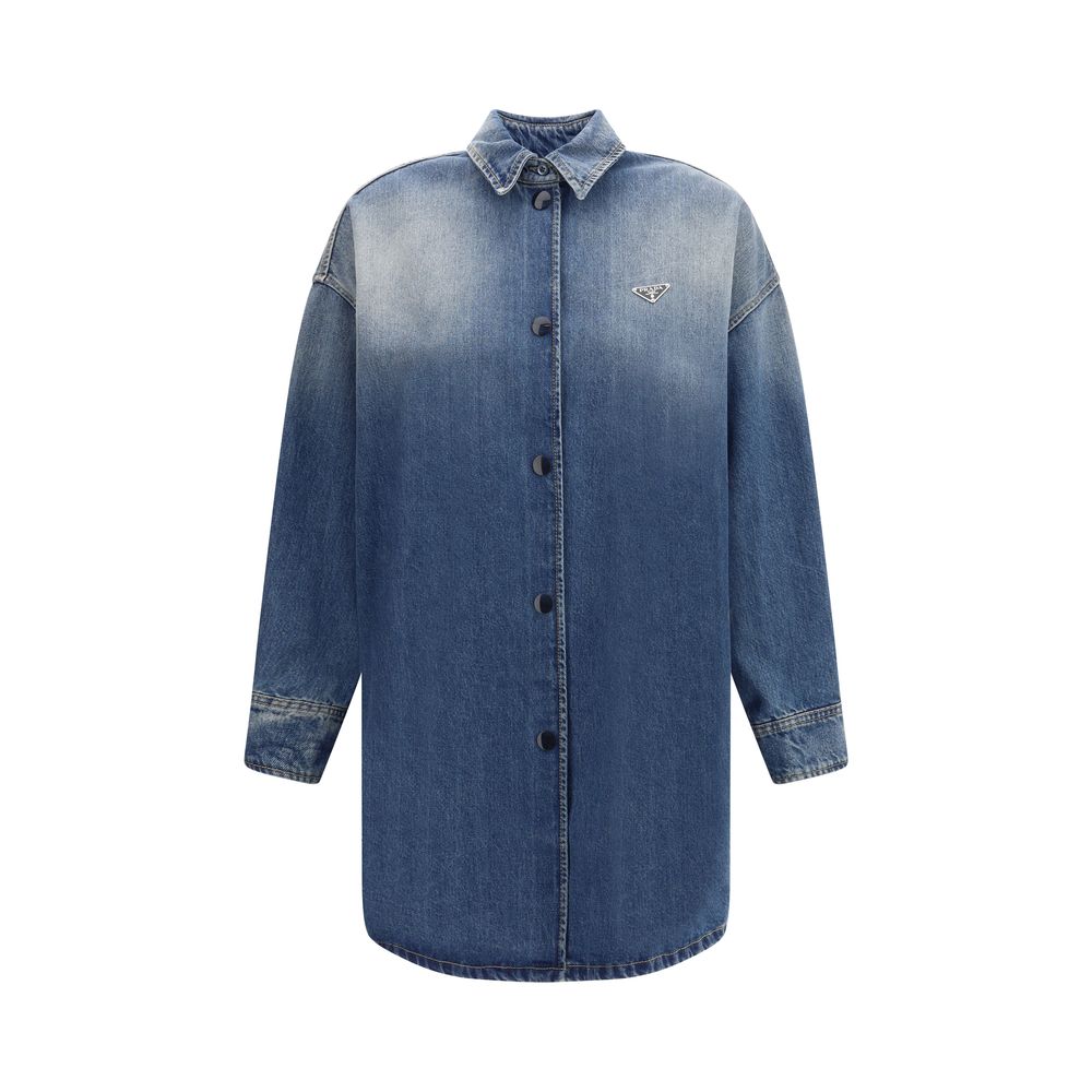 Prada Hemdjacke aus Denim