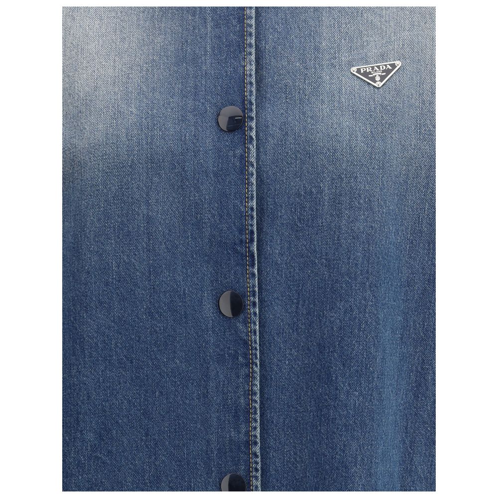 Prada Hemdjacke aus Denim