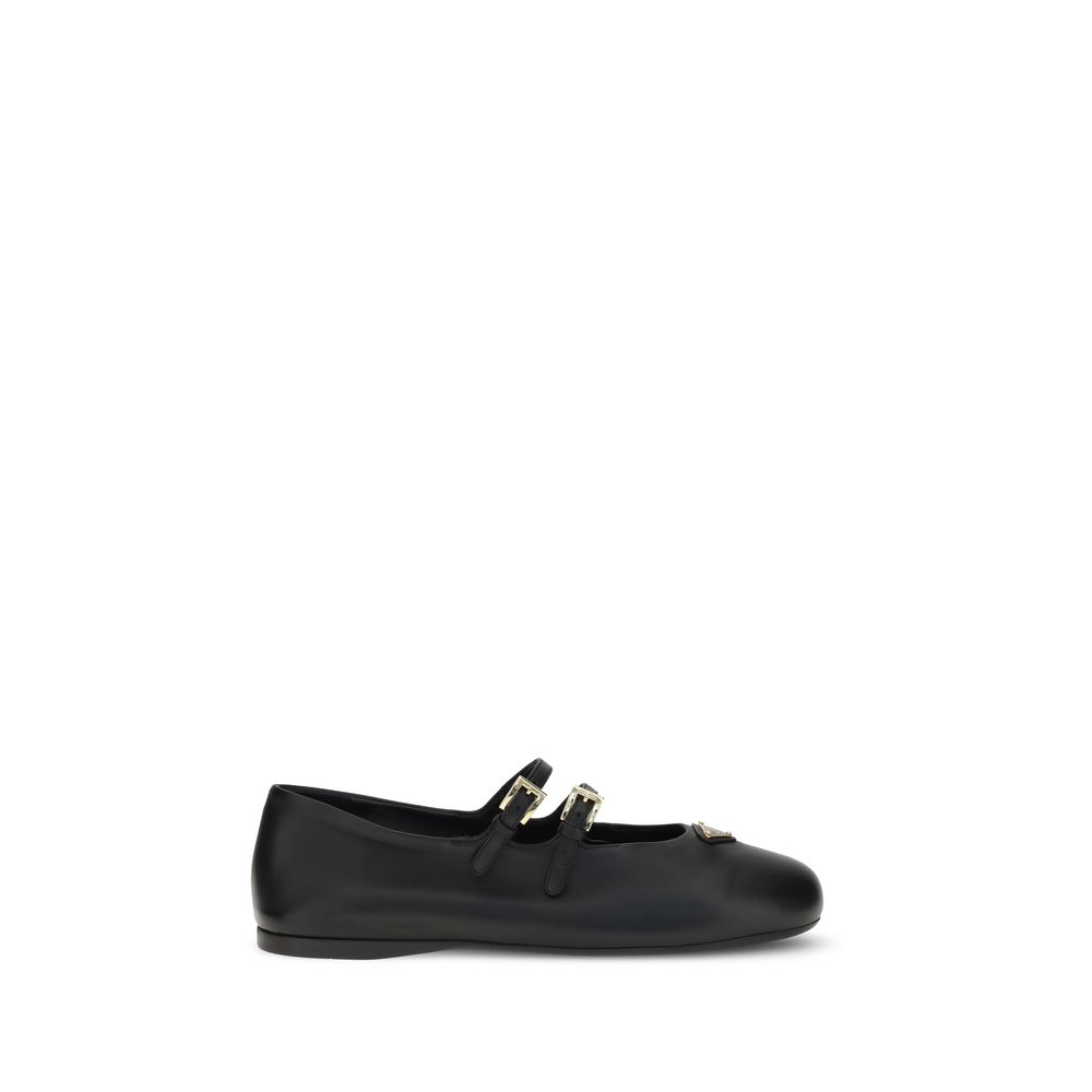 Prada Leder Ballerinas