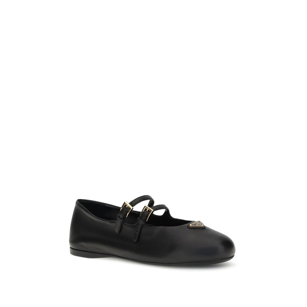 Prada Leder Ballerinas