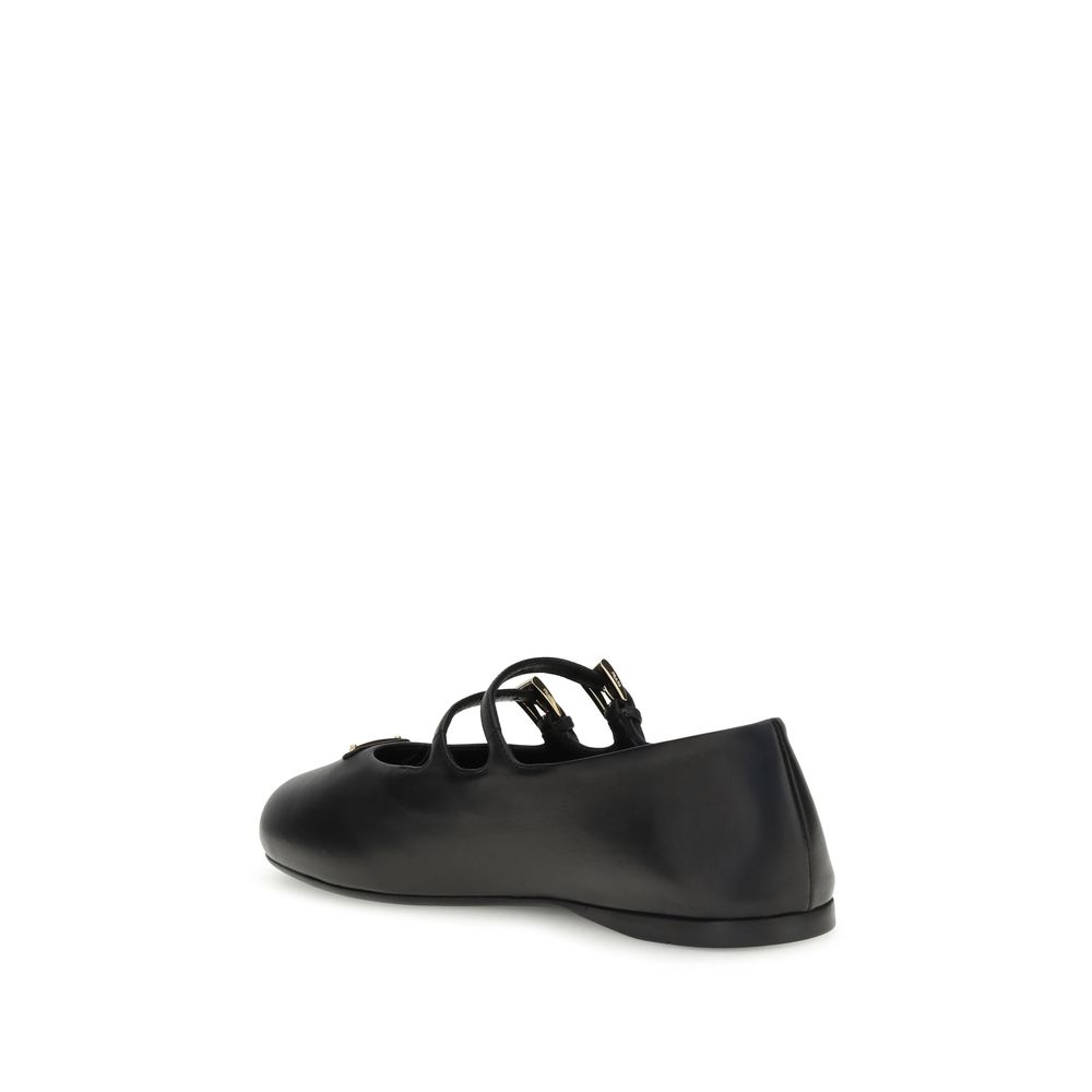 Prada Leder Ballerinas
