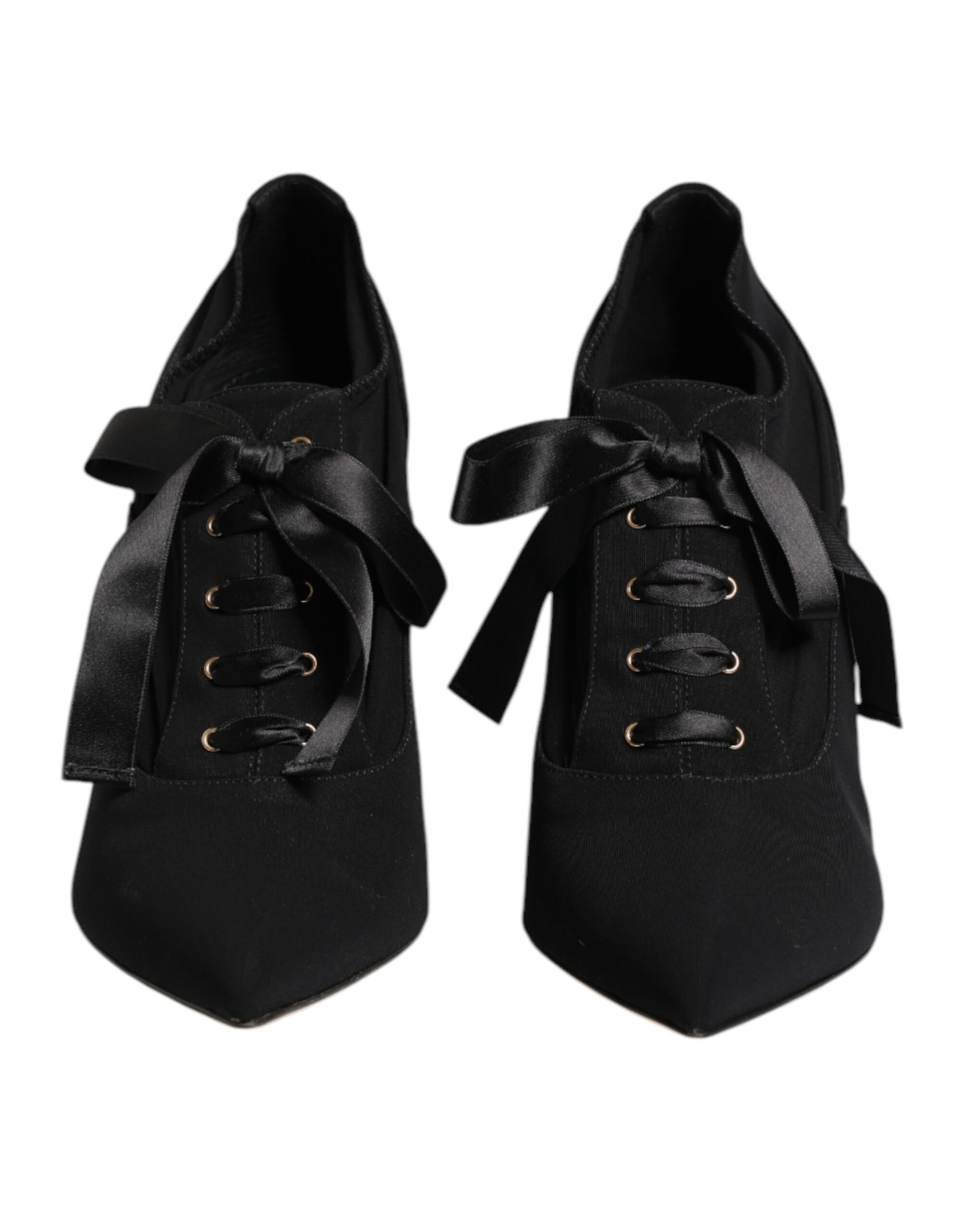 Dolce & Gabbana Schwarze Spitze Stiletto Heels Pumps Schuhe