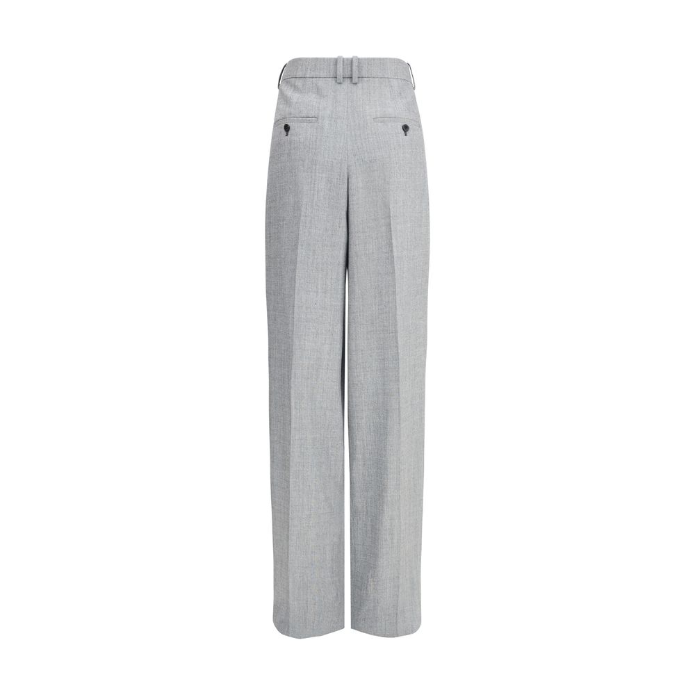Saint Laurent Hose mit weitem Bein aus Wolle