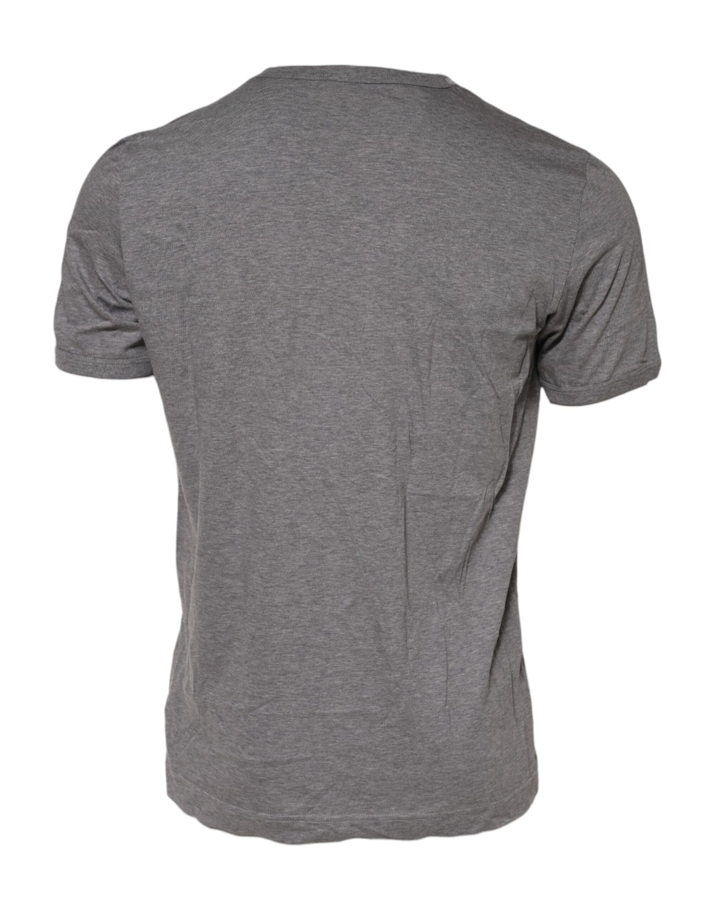 Dolce & Gabbana Graues #DGFamily Baumwoll-T-Shirt mit Rundhalsausschnitt