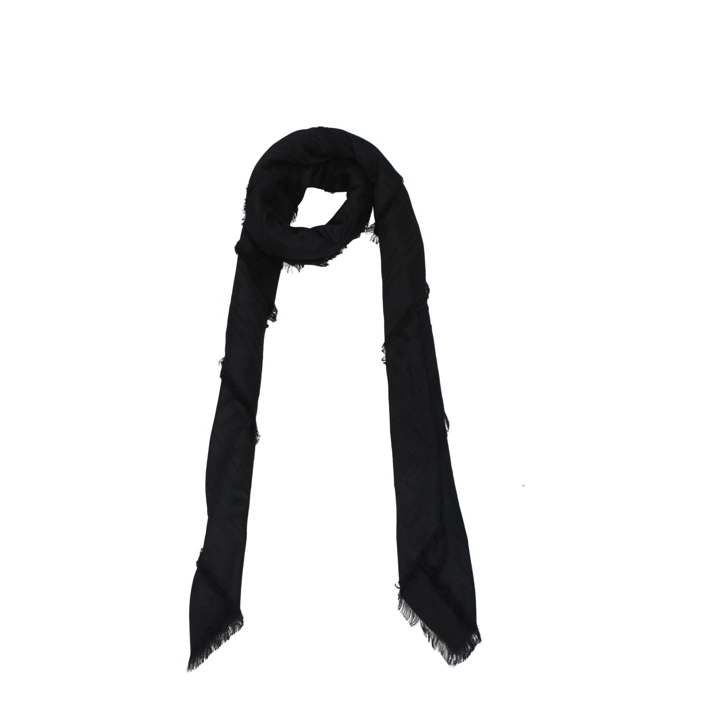 Balmain Schwarze Viskose Foulards