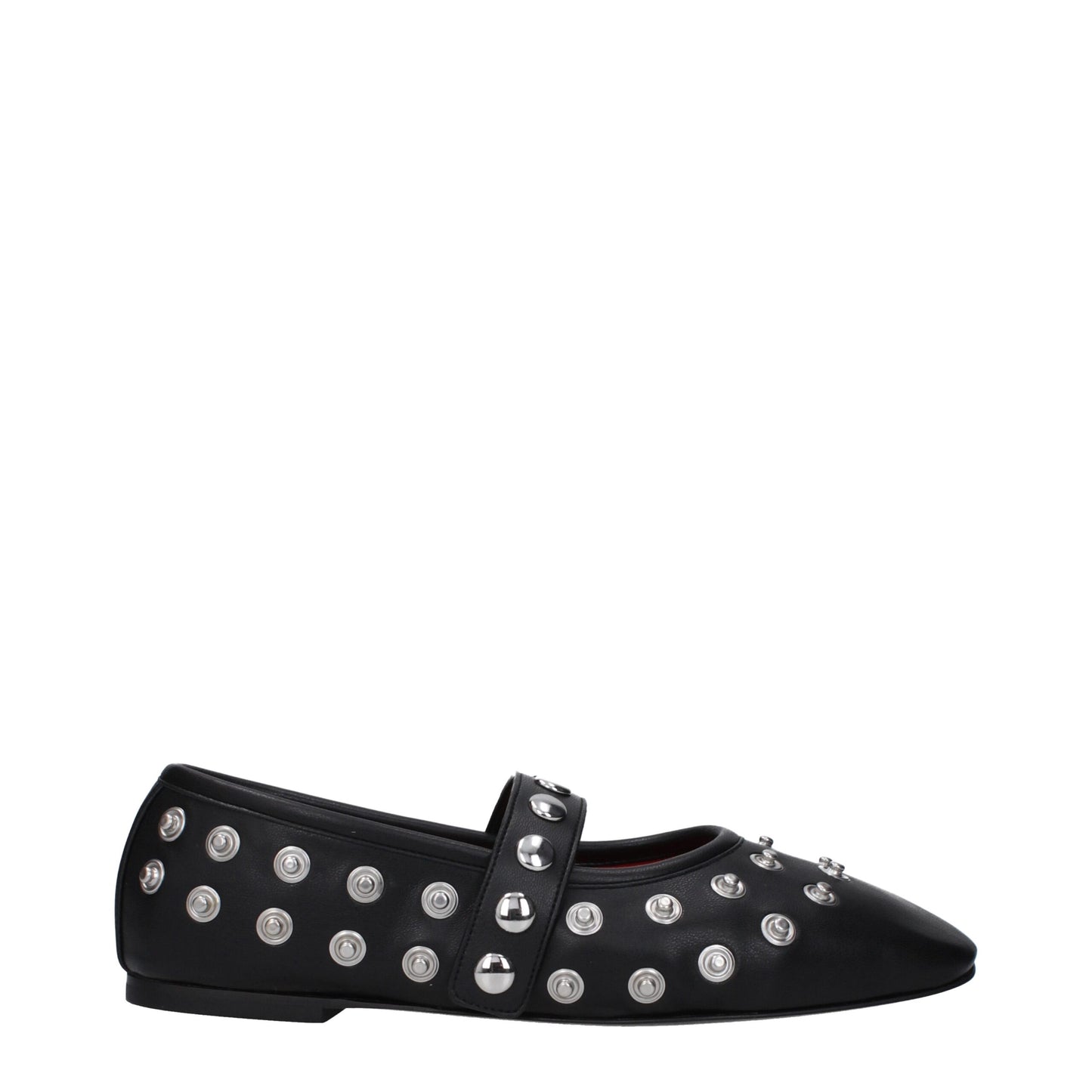 Stella McCartney Schwarze Leder-Ballett-Flats
