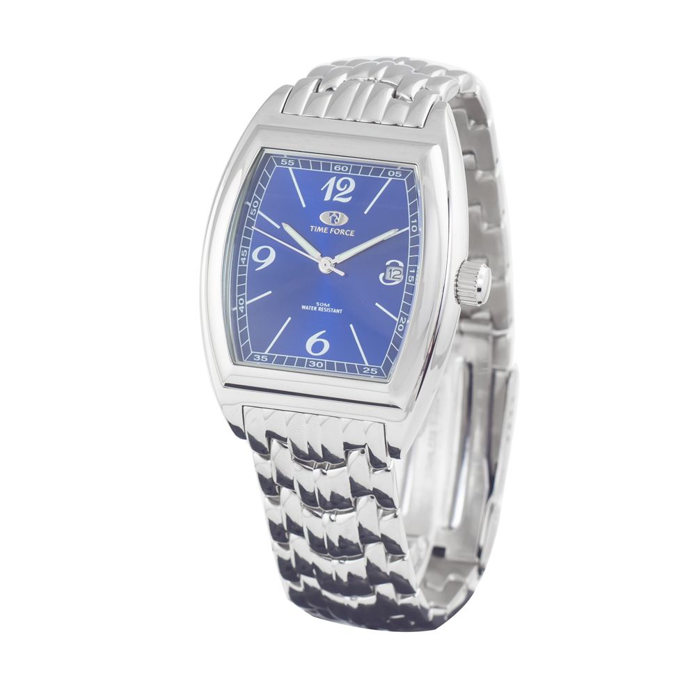 Time Force Silberne Uhr aus Edelstahl