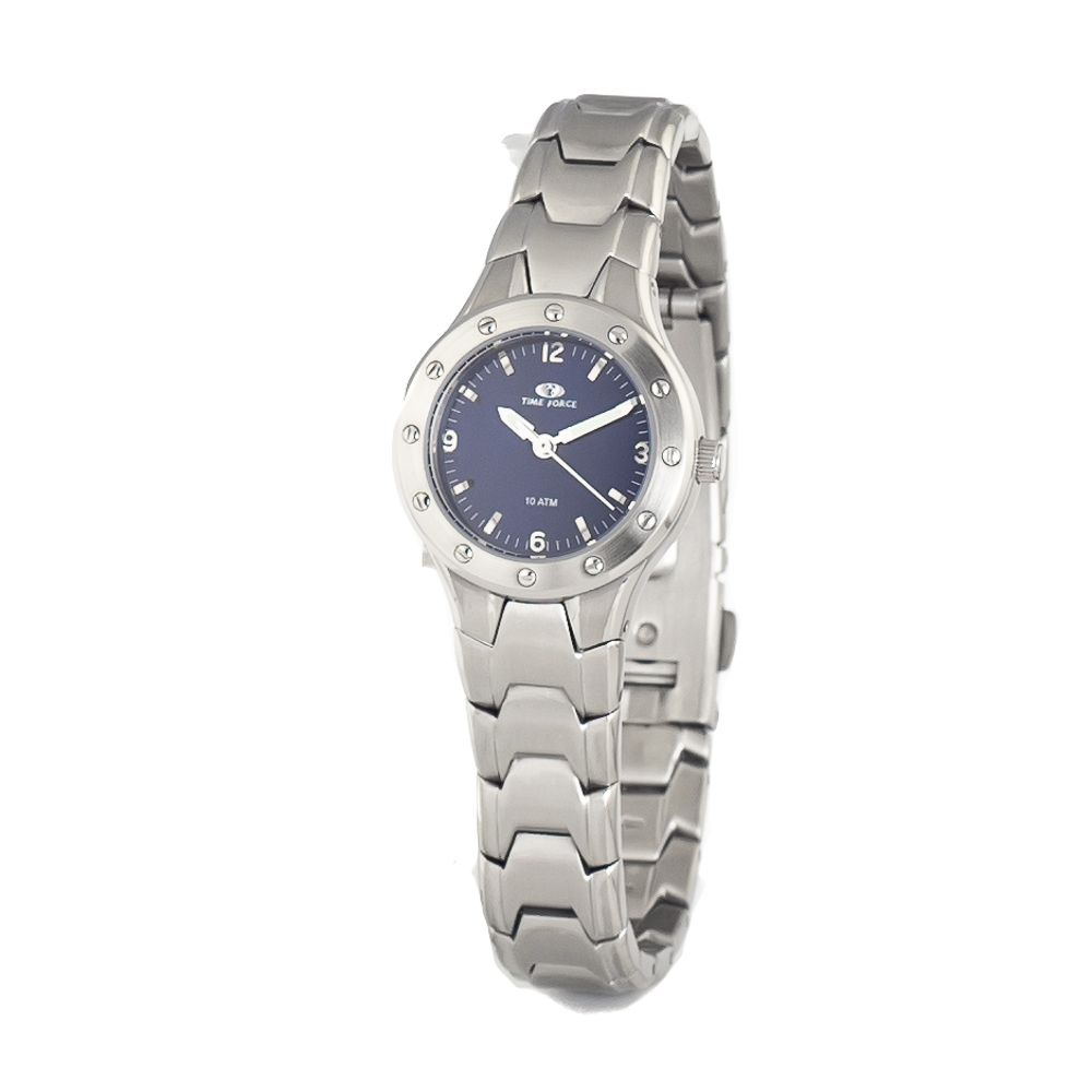 Time Force Silberne Uhr aus Edelstahl