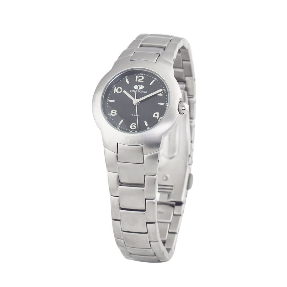 Time Force Silberne Uhr aus Edelstahl