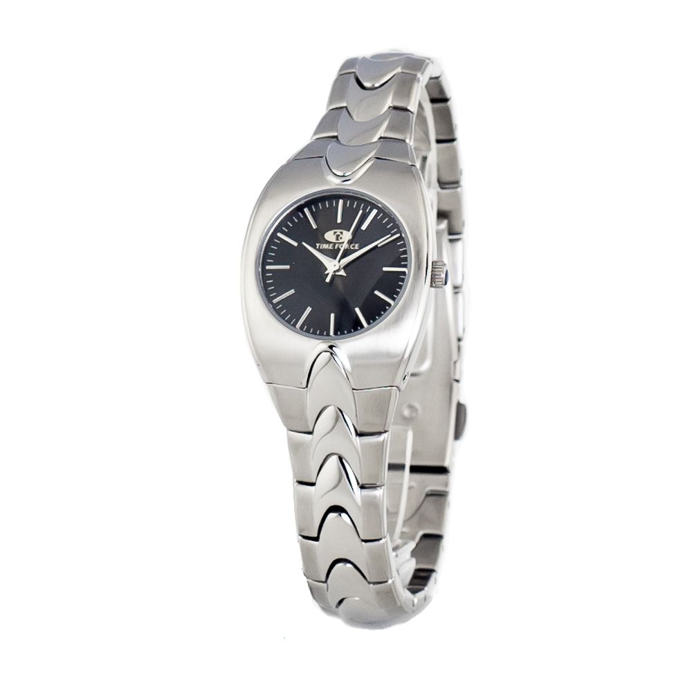 Time Force Silberne Uhr aus Edelstahl