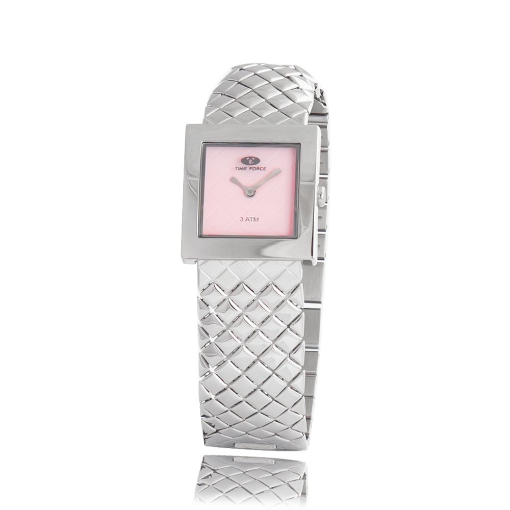 Time Force Silberne Uhr aus Edelstahl