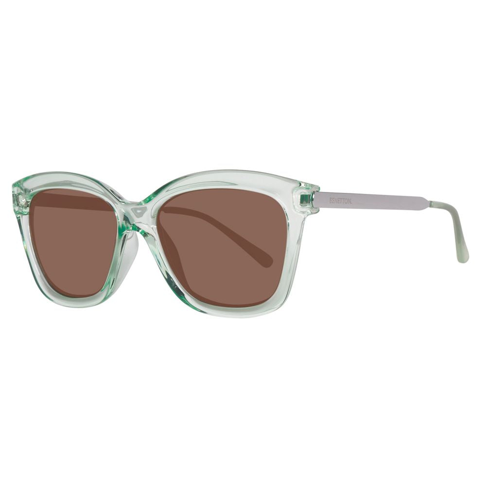 Benetton Grüne Kunstharz-Sonnenbrille