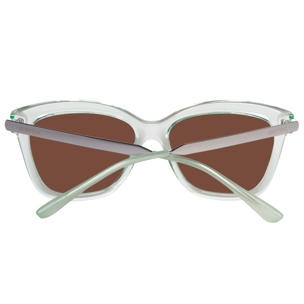 Benetton Grüne Kunstharz-Sonnenbrille