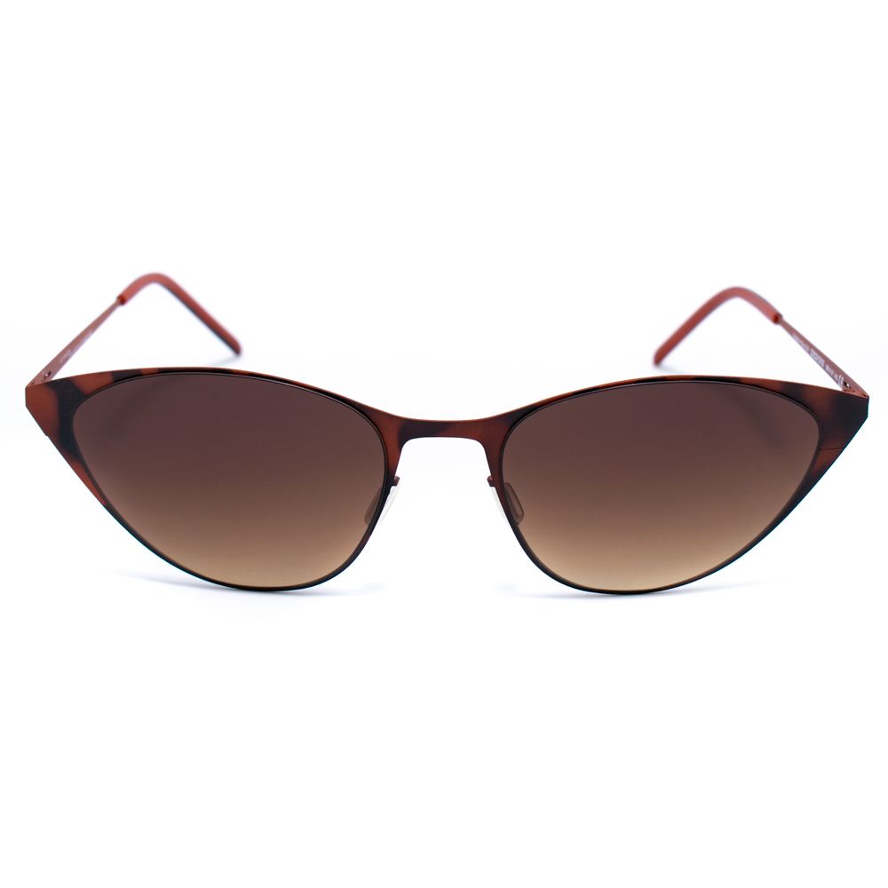 Italia Independent Braune Metall-Sonnenbrille