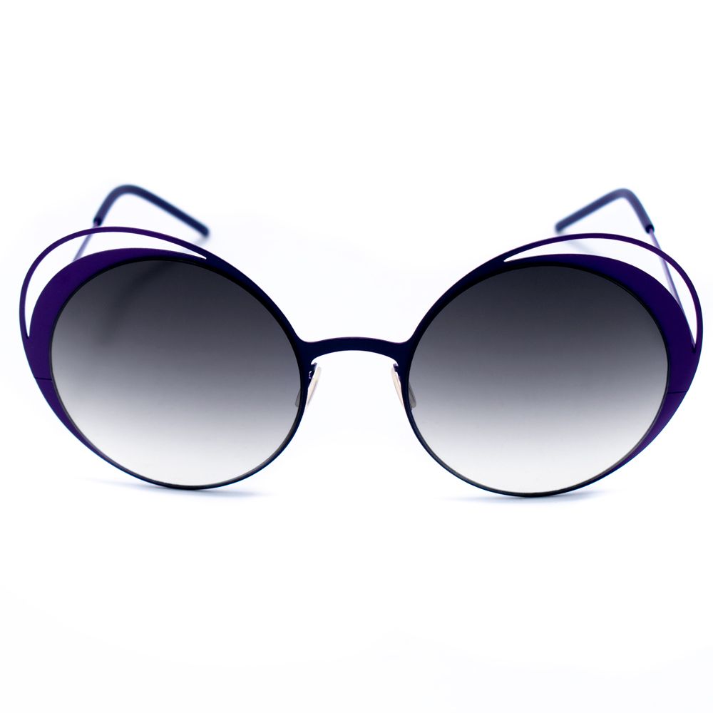 Italia Independent Lila Metall-Sonnenbrille