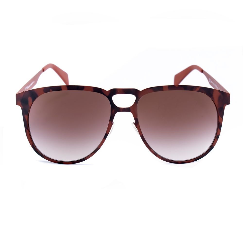 Italia Independent Braune Metall-Sonnenbrille