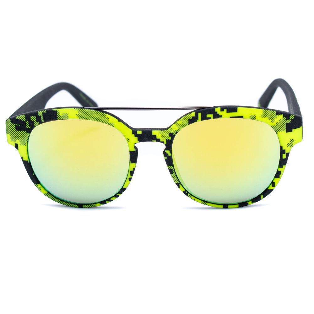 Italia Independent Gelbe Acetat-Sonnenbrille