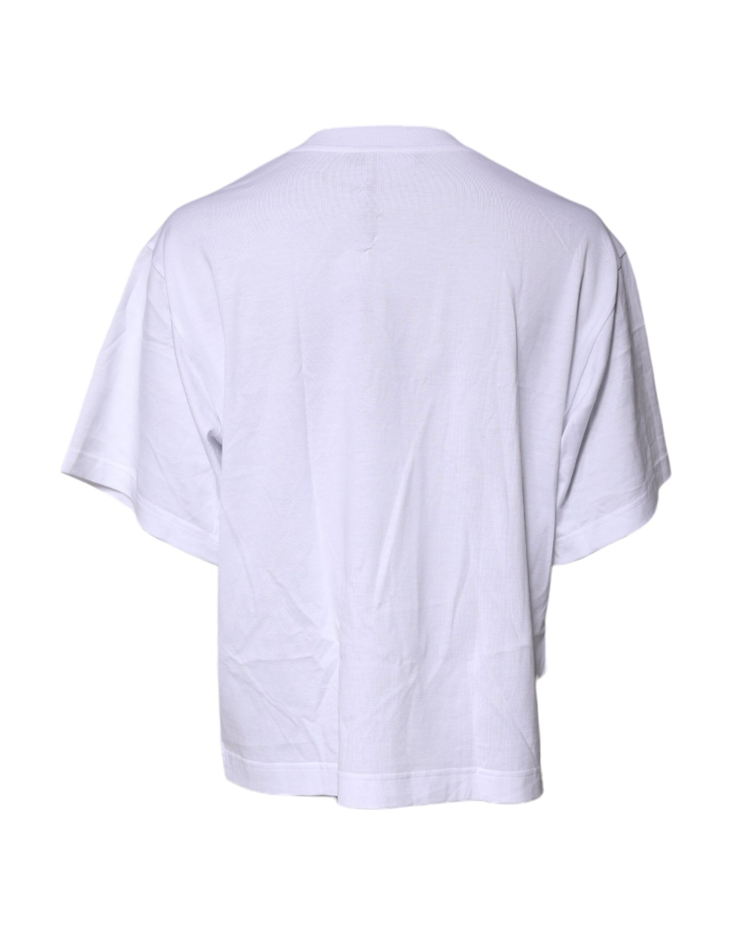 Dolce & Gabbana Weißes Kurzarm-T-Shirt mit DG-Logo-Aufdruck