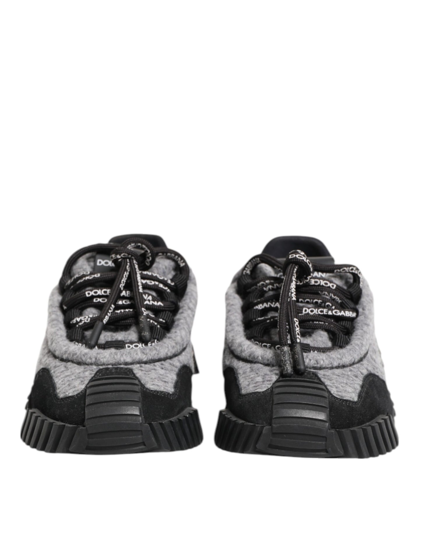 Dolce & Gabbana Schwarz Grau NS1 Low Top Turnschuhe Schuhe